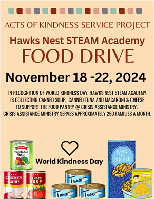 HNSA Food Drive November 2024